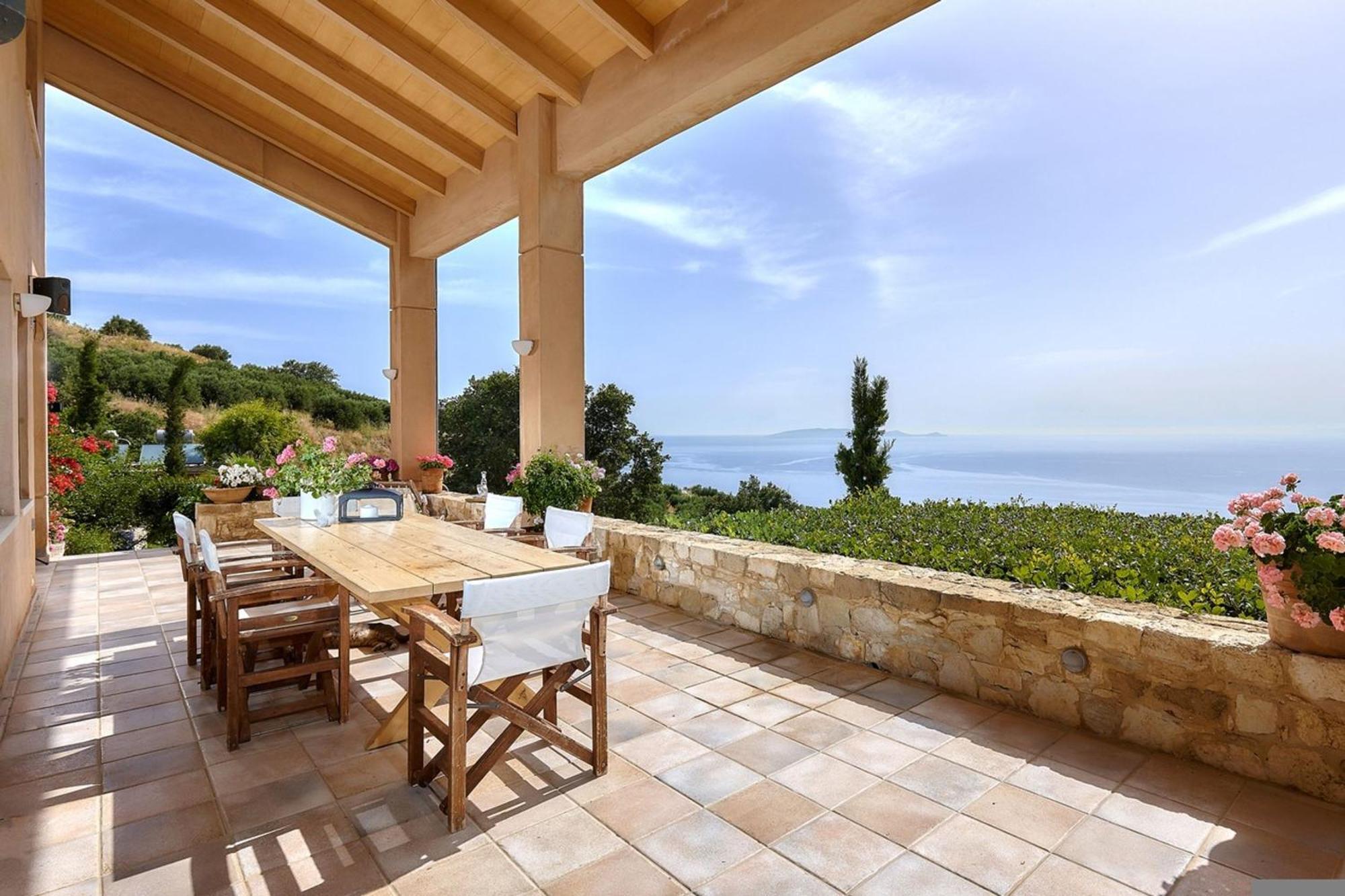 Villa Vollard With Amazing View Pool 이라클리온 외부 사진