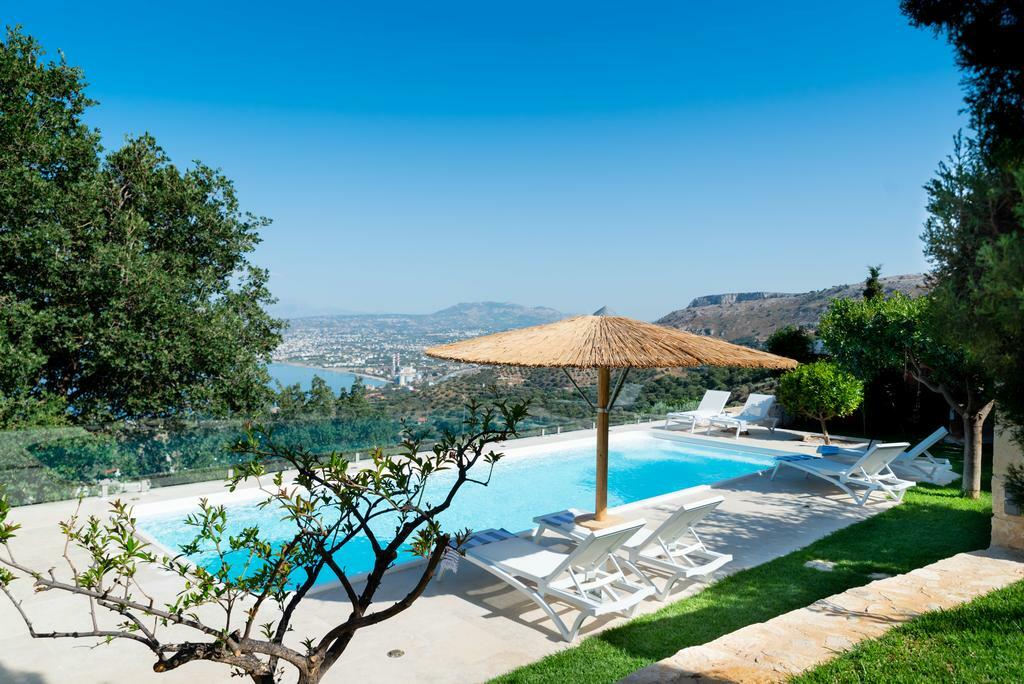 Villa Vollard With Amazing View Pool 이라클리온 시설 사진