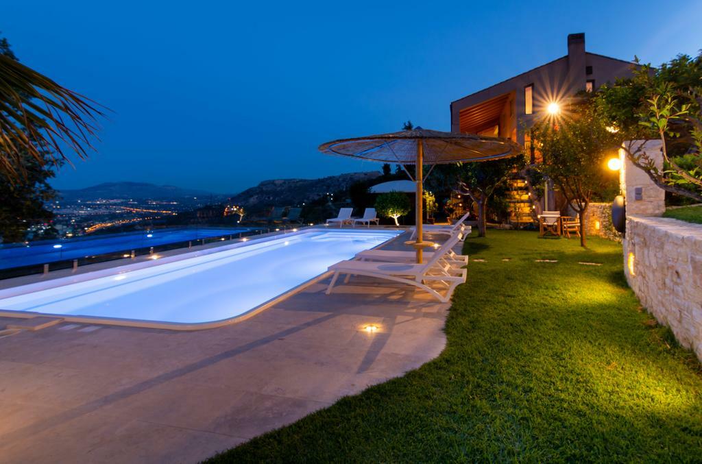 Villa Vollard With Amazing View Pool 이라클리온 시설 사진